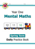 KS1 Year 1 Mental Maths Daily Practice Book Spring Term with Answer CGP