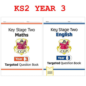 KS2 Year 3 Targeted Question Books Maths and English with Answer CGP