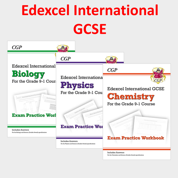 Edexcel International Grade 9-1 GCSE Science Workbooks 3 Books with Answer CGP