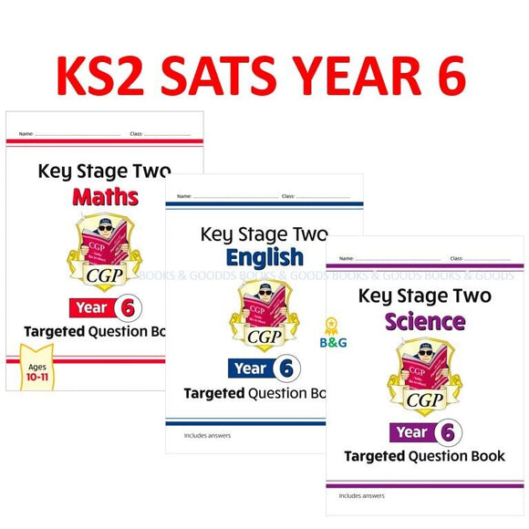 New KS2 SATS Year 6 Maths English Science Targeted Question Book with Answer CGP