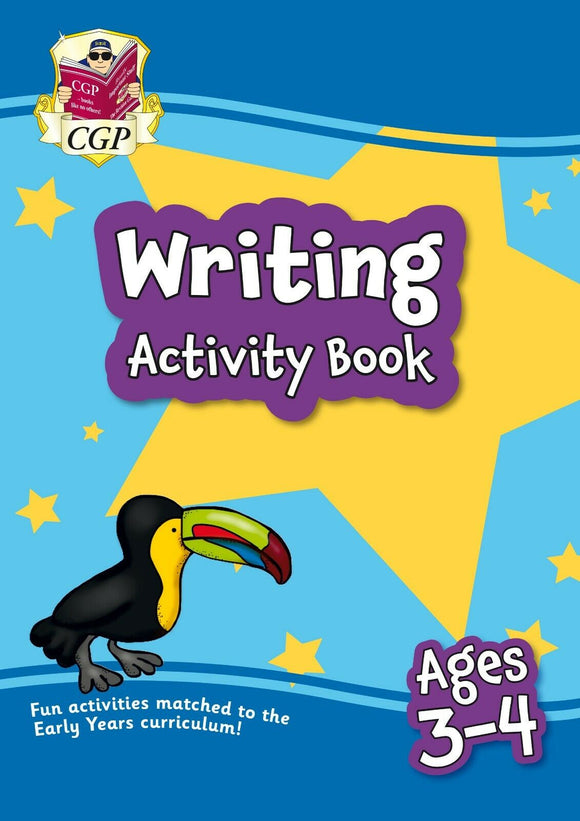 Ages 3-4 Writing Home Learning Activity Book for Preschool CGP