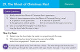 GCSE Grade 9-1 English - A Christmas Carol Revision Question Cards CGP