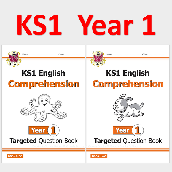 KS1 Year 1 English Targeted Question Books Comprehension 2 Books Bundle CGP