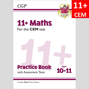11 Plus Year 6 CEM Maths Practice Book with Assessment Test with Answer CGP