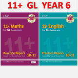 11 PLUS Year 6 GL Assessment Practice Papers 2 PACK Maths and English  CGP