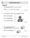 KS1 Year 1 English 10-Minute Test Grammar Punctuation & Spelling with Answer CGP