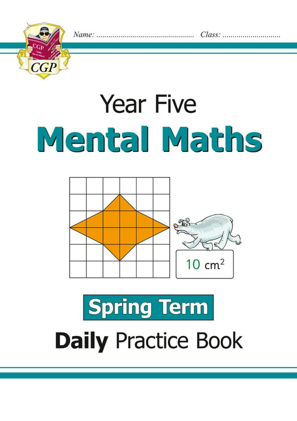 KS2 Year 5 Mental Maths Daily Practice Book Spring Term with Answer CGP