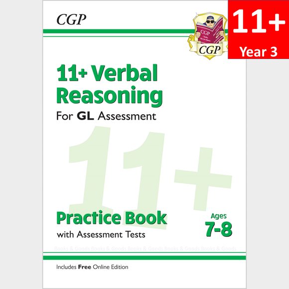 11 Plus Year 3 GL Verbal Res Practice Book and Assessment Tests with Answer CGP