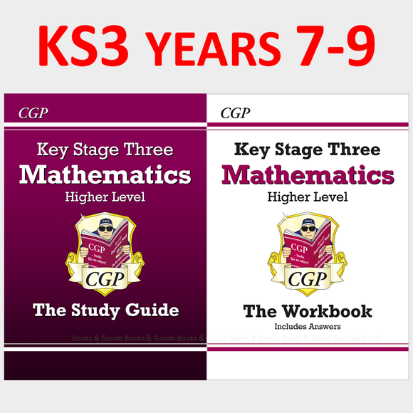 KS3 Years 7-9 Maths Study Guide and Workbook with Answer Higher Level CGP