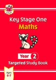 New KS1 Maths Year 2 Targeted Study and Question Books with Answer CGP