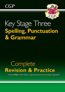 New KS3 Spelling, Punctuation & Grammar Complete Revision & Practice CGP 2023