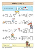 KS1 Year 1 Maths Daily Practice Book Spring Term with Answer CGP