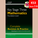 KS3 Years 7-9 Maths Revision and Practice with Answer Foundation Level CGP
