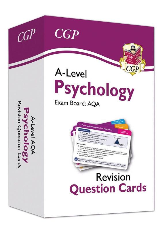 New A-Level AQA Psychology Revision Question Cards 2023 Cgp