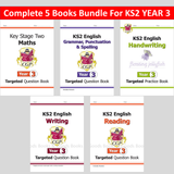 KS2 Year 3 Complete 5 Books Bundle Maths and English included Answer  CGP