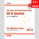 11+ Plus Year 6 CEM 10 Minute Tests 3D and Spatial Book 1 with Answer CGP