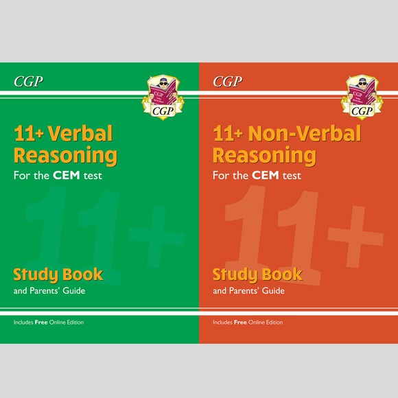 11 Plus CEM Verbal Non Verbal Reasoning Study Books with Answer CGP