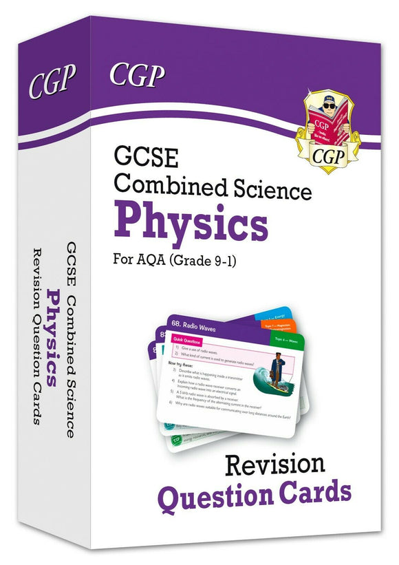 9-1 GCSE Combined Science: Physics AQA Revision Question Cards CGP