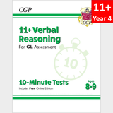 11 Plus Year 4 GL Assessment 10 Minute Tests Verbal Reasoning with Answer CGP