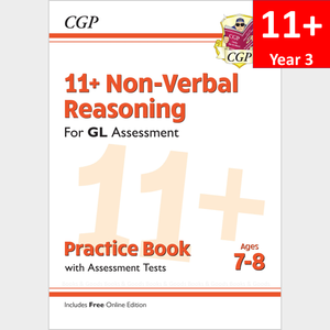 11 Plus Year 3 GL Non Verbal Practice Book and Assessment Tests with Answer CGP