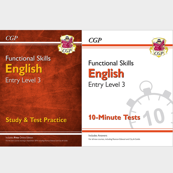 Functional Skills English Entry Level 3 Study and Test with Answer CGP