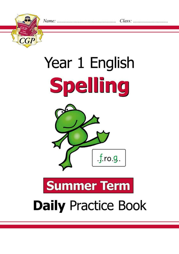 KS1 Year 1 Spelling Daily Practice Book SUMMER Term with Answer CGP