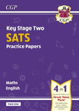 KS2 Maths and English SATS Practice Papers Pack 1 For 2022 Tests with Answer CGP