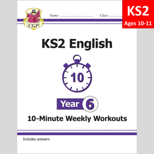 KS2 Year 6 English 10 Minute Weekly Workouts include Answers CGP