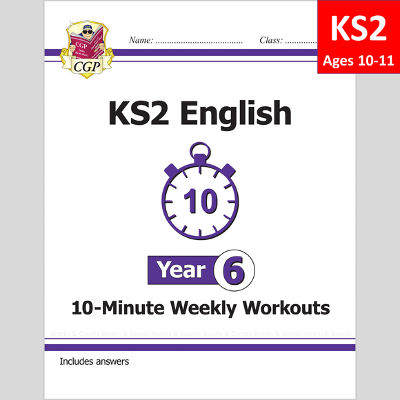 KS2 Year 6 English 10 Minute Weekly Workouts include Answers CGP