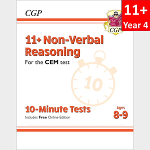 11 Plus Year 4 CEM 10 Minute Tests Non Verbal Reasoning with Answer CGP