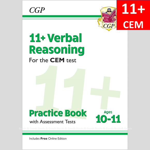 11 Plus Year 6 CEM Verbal Reasoning Practice Book with Assessment Test CGP