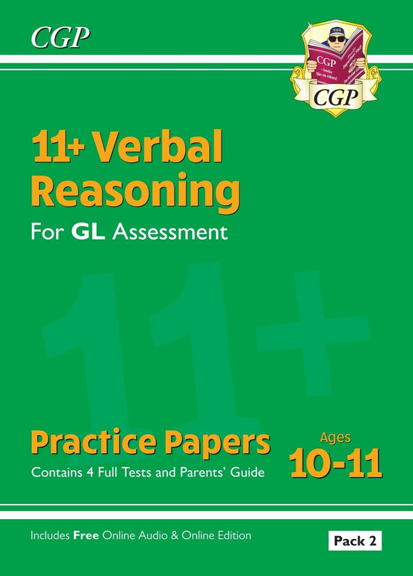 11+ Plus GL Year 6 Verbal Reasoning Practice Papers Ages 10-11 - Pack 2 CGP