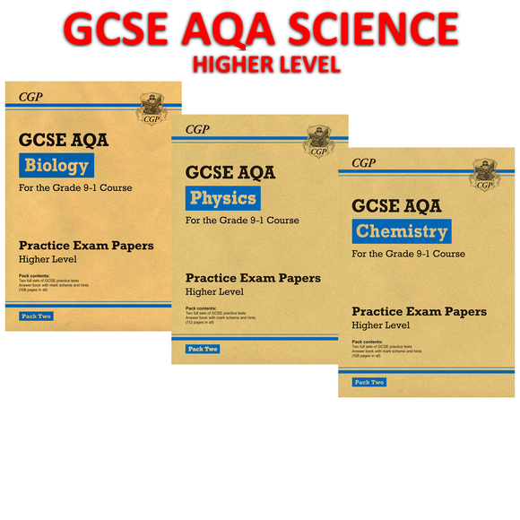 Grade 9-1 GCSE SCIENCE AQA Practice Papers: Higher Pack 2 with Answer CGP