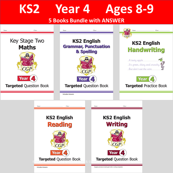 Year 4 Essential Work Book Bundle with Answers | Ages 8-9