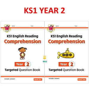 KS1 Year 2 English Targeted Question Reading Comprehension Book 1& 2 with ANSWER
