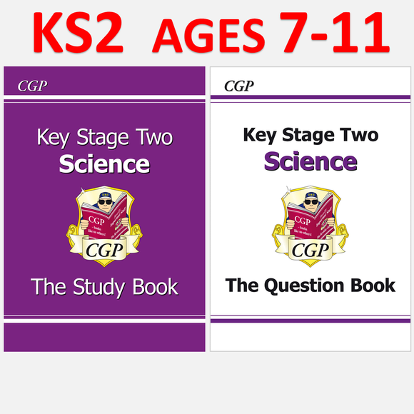 KS2 Ages 7-11 Complete Science Study and Question Books with Answer  CGP