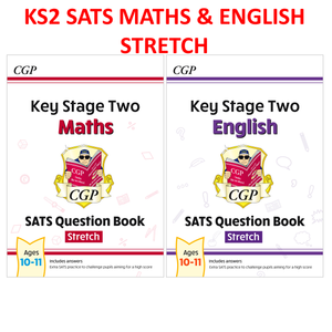 KS2 Maths and English SATS Question Books (NEW CURRICULUM) Stretch Year 6 CGP