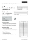 GCSE Maths Edexcel Practice Papers: Foundation Grade 9-1 Course CGP