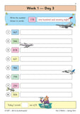 KS2 Year 3 Maths and Handwriting Daily Practice Book Spring Term with Answer CGP