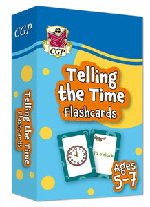 KS1 Ages 5-7 Telling the Time Home Learning Flashcards CGP