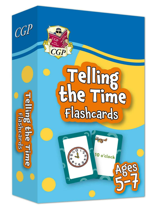 KS1 Ages 5-7 Telling the Time Home Learning Flashcards CGP