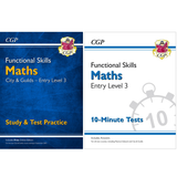 Functional Skills Maths City and Guilds Entry Level 3  Study and Test Answer CGP