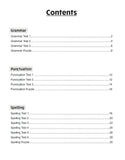 KS1 Year 1 English 10-Minute Test Grammar Punctuation & Spelling with Answer CGP
