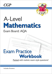 New A-Level Maths AQA Exam Practice Workbook with Answer CGP