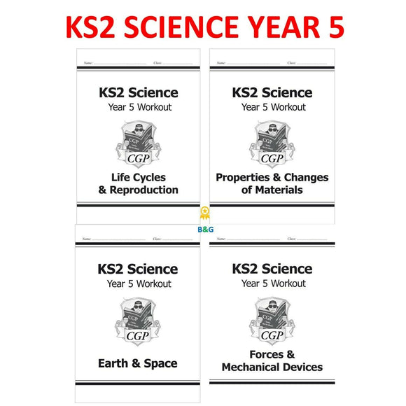 KS2 Science Year 5 Workouts BUNDLE 4 BOOKS CGP