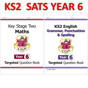 KS2 Year 6 Targeted Question Books Maths and English with Answer CGP
