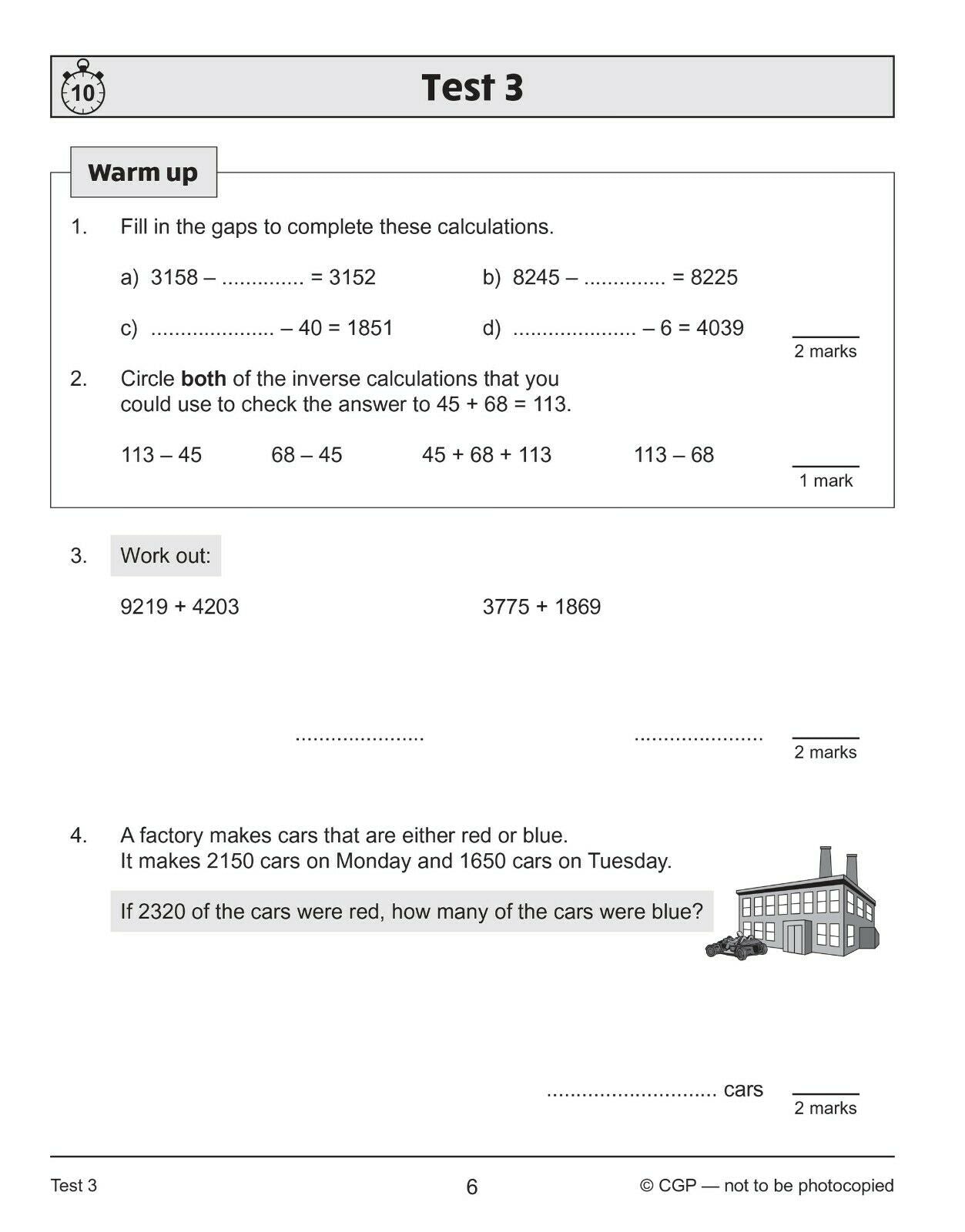 Mathematics Study Answer Books Prep KS2 Year 5 Maths 10-Minute Weekly Workouts CGP Books Hardcover Nonfiction LGBT Studies Books In English - Foto 11