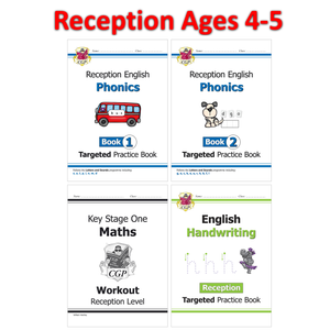 Reception Maths Worksheets, phonics activities, and handwriting sheets Ages 4-5