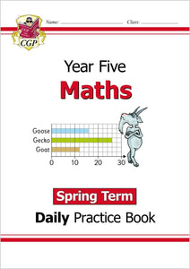 KS2 Year 5  Maths Daily Practice Book - SPRING TERM with Answer CGP