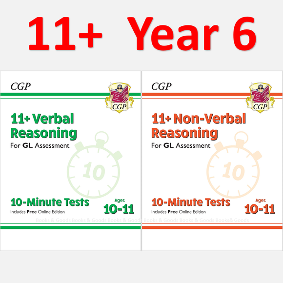 11 Plus Year 6 GL 10 Minute Test Verbal and Non Verbal Reasoning with Answer CGP